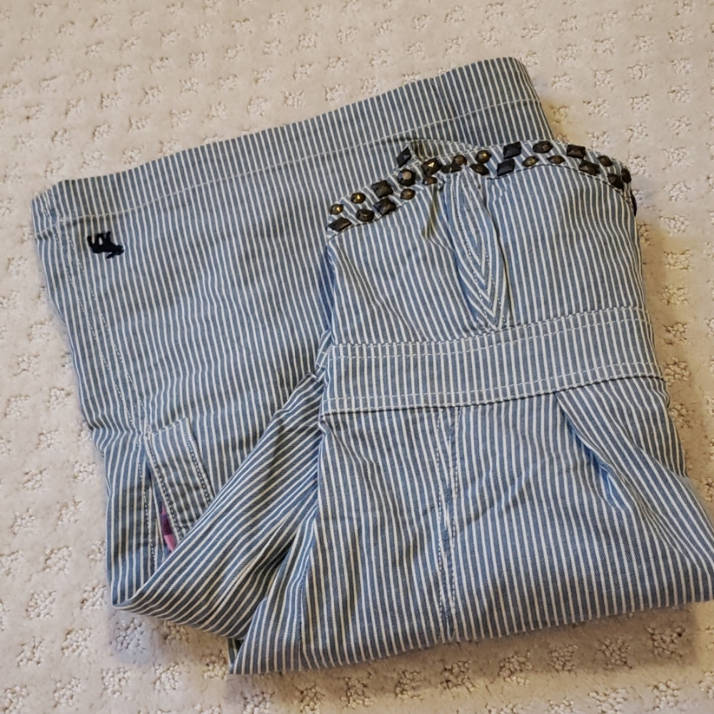 Abercrombie & Fitch Striped Strapless Dress Sz M